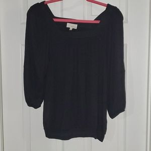 New w tags black 3/4 sleeve top. So cute